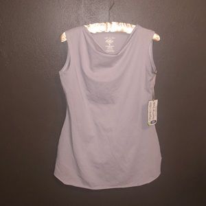 Brand new, tags on, Maggie’s Organics tunic. 95% organic cotton, gray, medium.